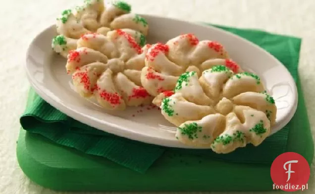 Ajerkoniak Spritz Cookies