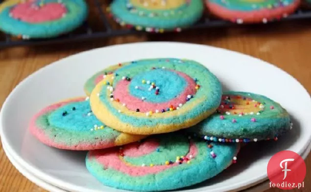 Ciasteczka Rainbow Swirl