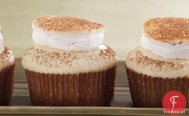 Babeczki Z Białej Gorącej Czekolady