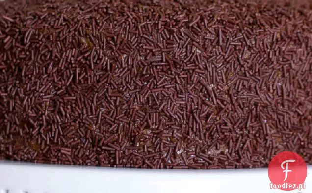 Tort mrówkowy z polewą czekoladową Mascarpone