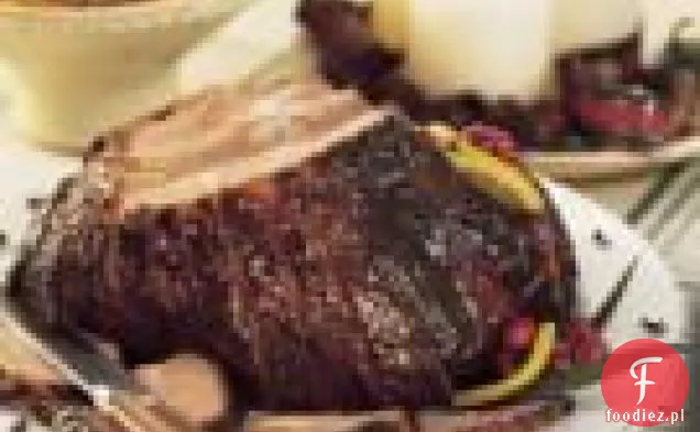 Szynka pieczona z polewą pomarańczowo-musztardowo-pieprzową