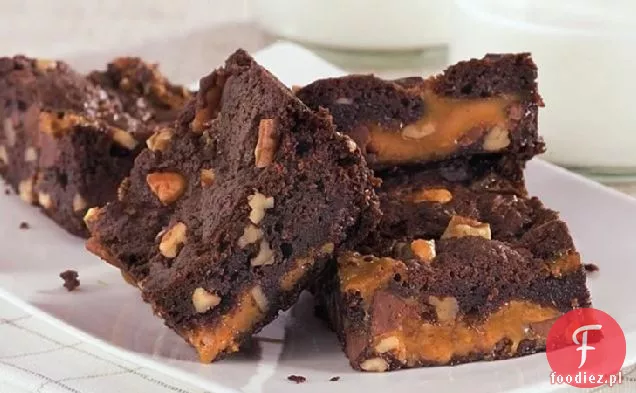 Ciemna Czekolada Karmel Brownies