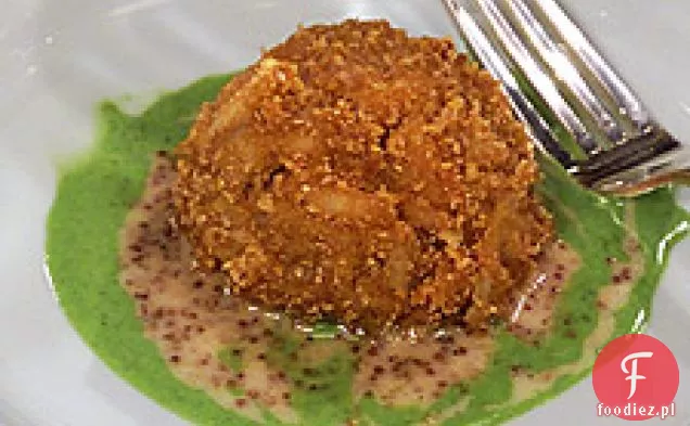 Ciasta Krabowe Z Musztardą Ziarnistą I Sosami Z Szalotki