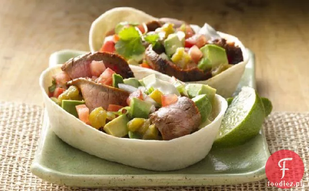 Zesty Steak & Avocado Stand' N Stuff ® Soft Tacos