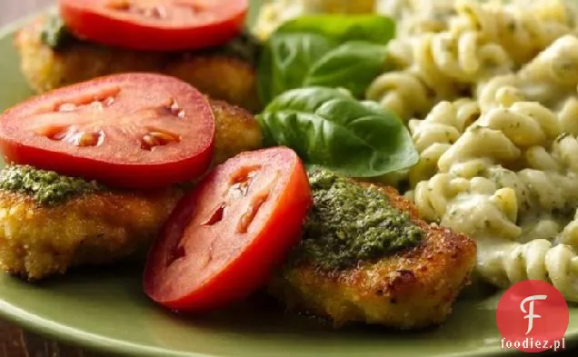 Pesto parmezan kurczak i makaron