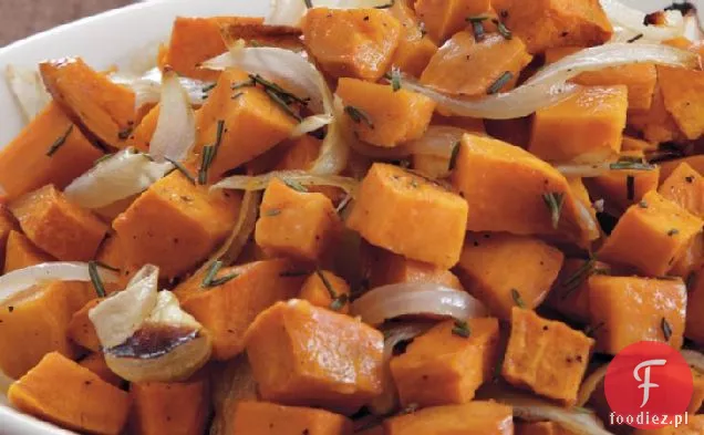 Ciepły Rozmaryn-Sałatka Ze Słodkich Ziemniaków