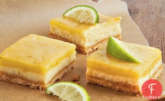Biała Czekolada-Klucz Limonkowy Sernik Kwadraty