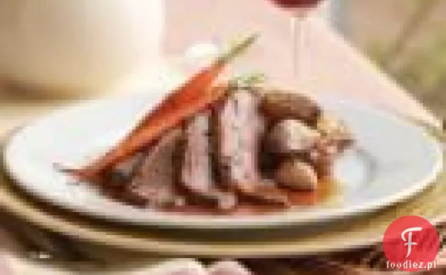 Jagnięcina Pieczona Z Szalotką, Musztardą I Ziołami