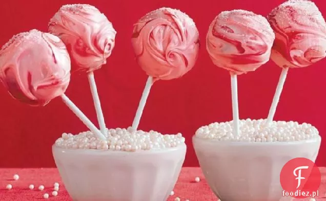 Truskawki i śmietana ciasto Pops