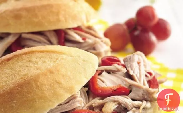 Slow-Cooker Włoskie Kanapki Z Indykiem