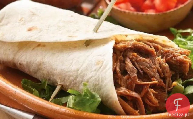 Wolno Gotujące Południowo-Zachodnie Burritos Wieprzowe