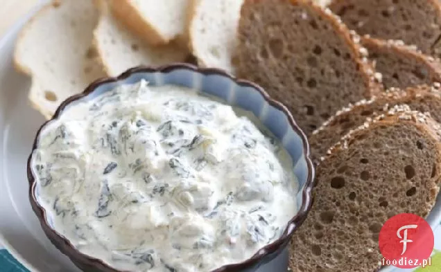 Dip ze szpinakiem, karczochem i piwem