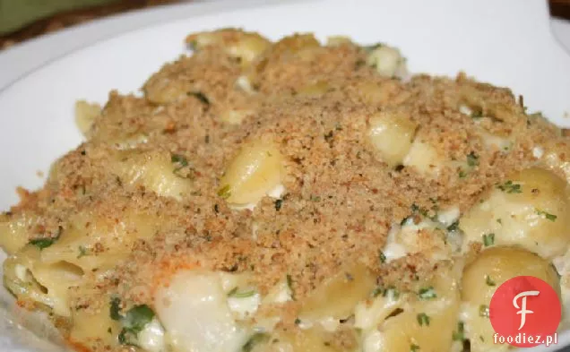Garlicky krewetki i makaron