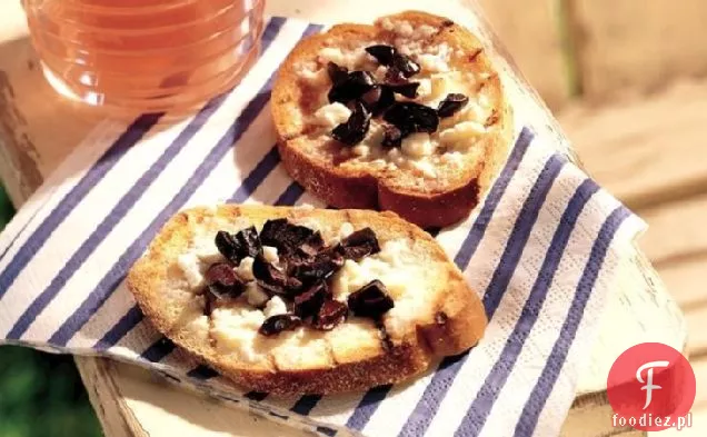 Pieczywo z grilla Feta i oliwki