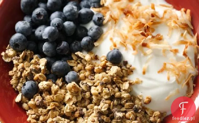 Miska jogurtu czekoladowo-kokosowego