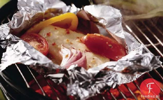 Opakowania Foliowe Z Kurczaka Włoskiego Z Grilla