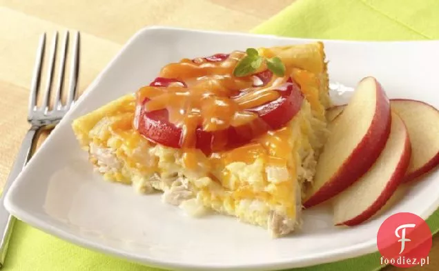 Niewiarygodnie łatwe ciasto z tuńczykiem, pomidorem i cheddarem