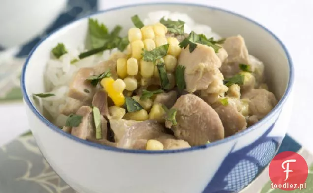 Tajski Zielony kurczak i Curry kukurydziane