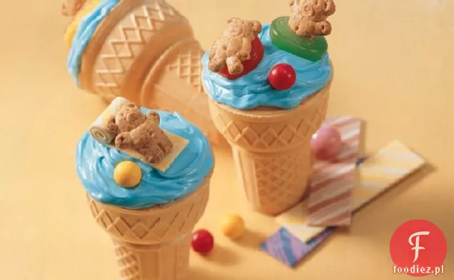 Beary Fun Cupcake Cones