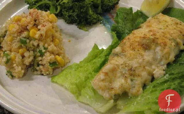 Carrie S. Forbes - Gingerlemongirl.com: Cafe Atlantic pieczony parmezan flądra i Kate ' s kukurydza i Quinoa Sałatka