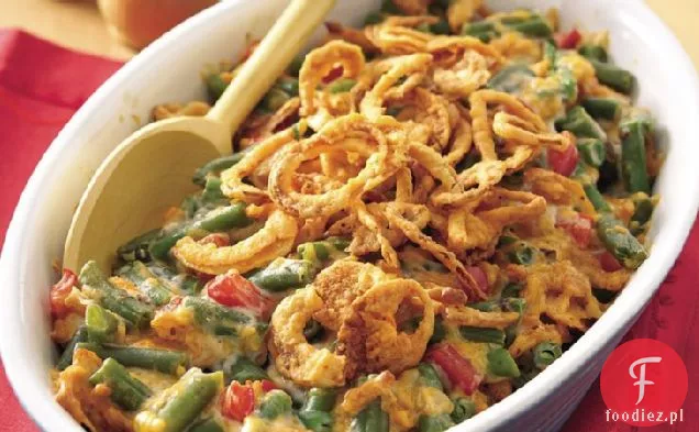 Serowa Zapiekanka Z Zieloną Fasolą