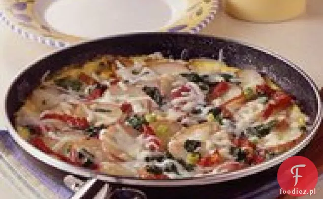 Fresh spin and New Potato Frittata