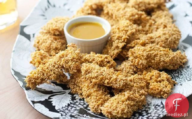 Pieczone Paluszki Z Kurczaka Miodowo-Musztardowe Chex