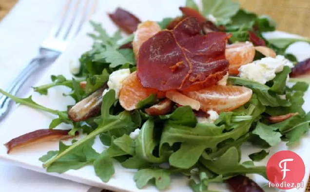 Chrupiąca Prosciutto i sałatka pomarańczowa