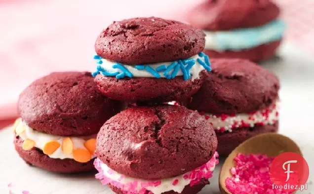 Red Velvet Whoopie Pie Poppers