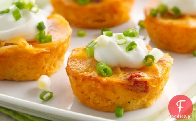 Serowe Au Gratin babeczki ziemniaczane