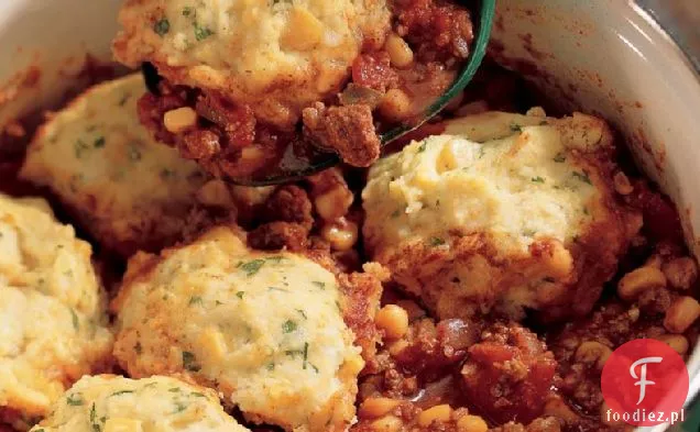 Chili z pierożkami kukurydzianymi