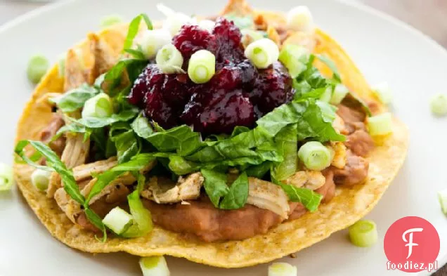 Indyk Tostadas z sosem żurawinowym Chipotle