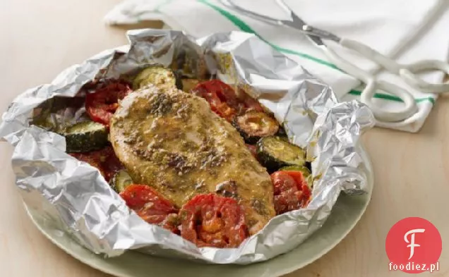 Pakiety Kurczaka Z Grillowanym Pesto