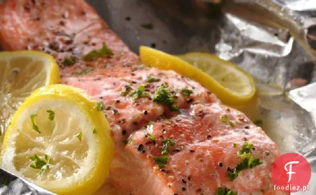 Grillowane Opakowania Foliowe Cytrynowo-Łososiowe