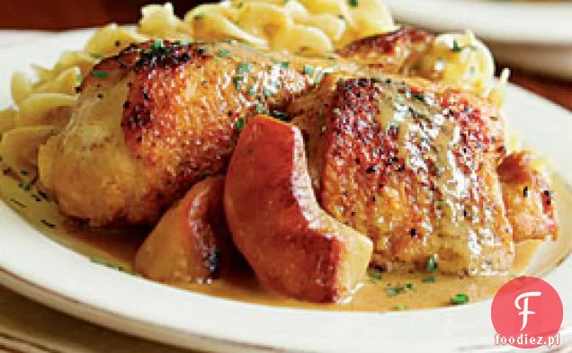 Duszone Udka Z Kurczaka Z Jabłkami I Musztardą