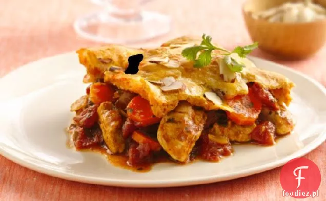 Zapiekanka W Stylu Marokańskim Z Kurczakiem I Półksiężycem