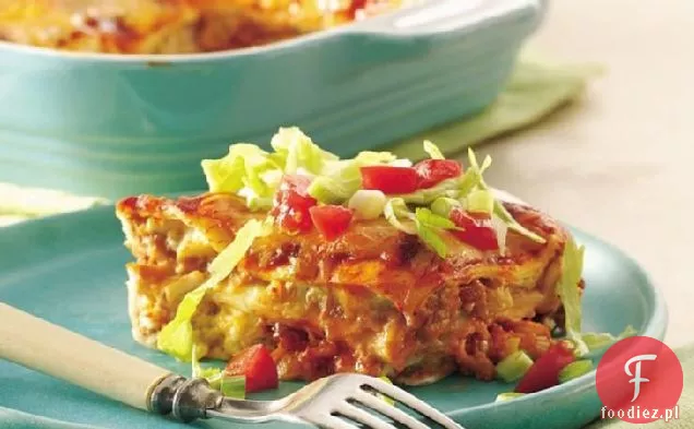 Warstwowe Chile-Zapiekanka Z Kurczaka Enchilada