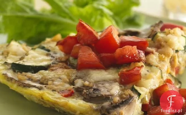 Włoska Frittata z pomidorami winegret