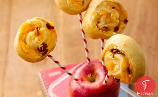 Corny Bacon and Cheese Pinwheel Snacks