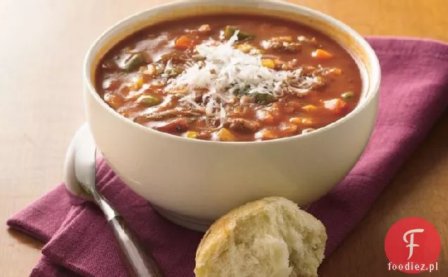 Zupa pomidorowa, wołowa i jęczmienna