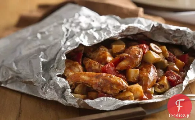 Grillowany Hiszpański Kurczak Kolacja