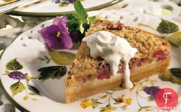 Tarta Kremowa Z Rabarbarem