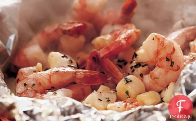Opakowania Foliowe Z Grilla Herbed Seafood