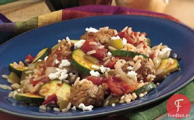 Mediterranean Meatball Supper Skillet