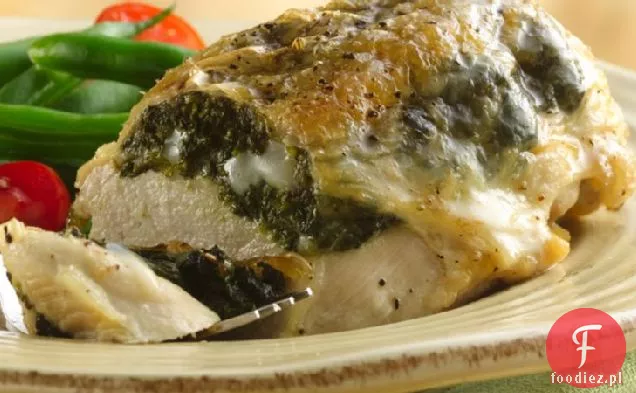 Nadziewane piersi z kurczaka z goudą i szpinakiem
