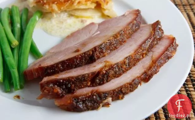 Bourbon Gingersnap Crusted Ham
