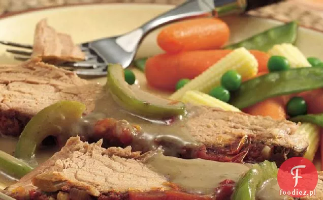 Slow-Cooker szwajcarski stek z sosem Chipotle Chile