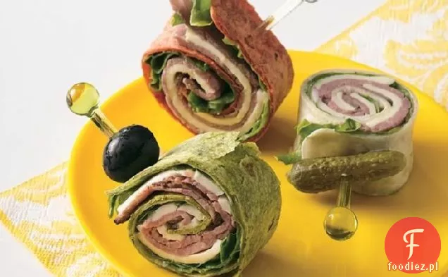 Roast Beef 'N Swiss Tortilla Roll-Ups