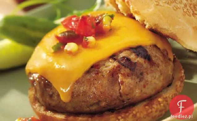 Burgery Z Indyka Nadziewane Kukurydzą Z Grilla
