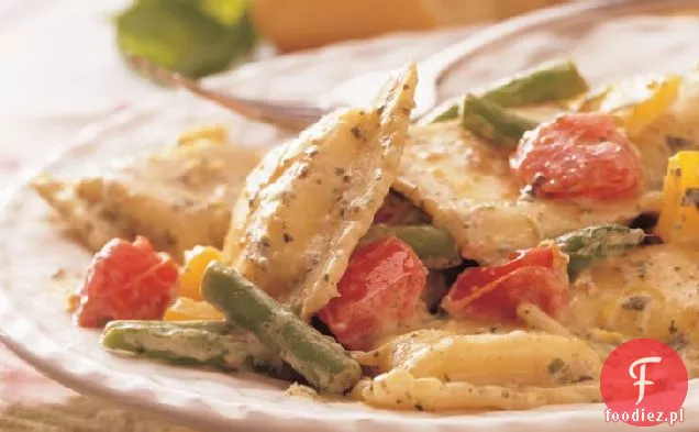 Wiosenne Ravioli z kremem Pesto